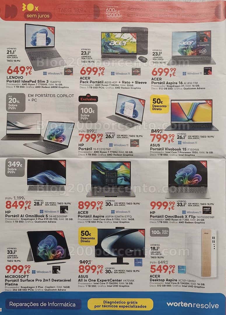 Antevisão Folheto WORTEN Promoções de 10 a 23 março